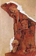 Egon Schiele Composition with Three Male Figures oil painting reproduction